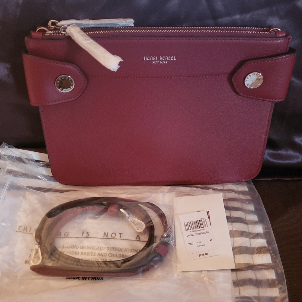 Henri Bendel Divine Crossbody NWT Oxblood